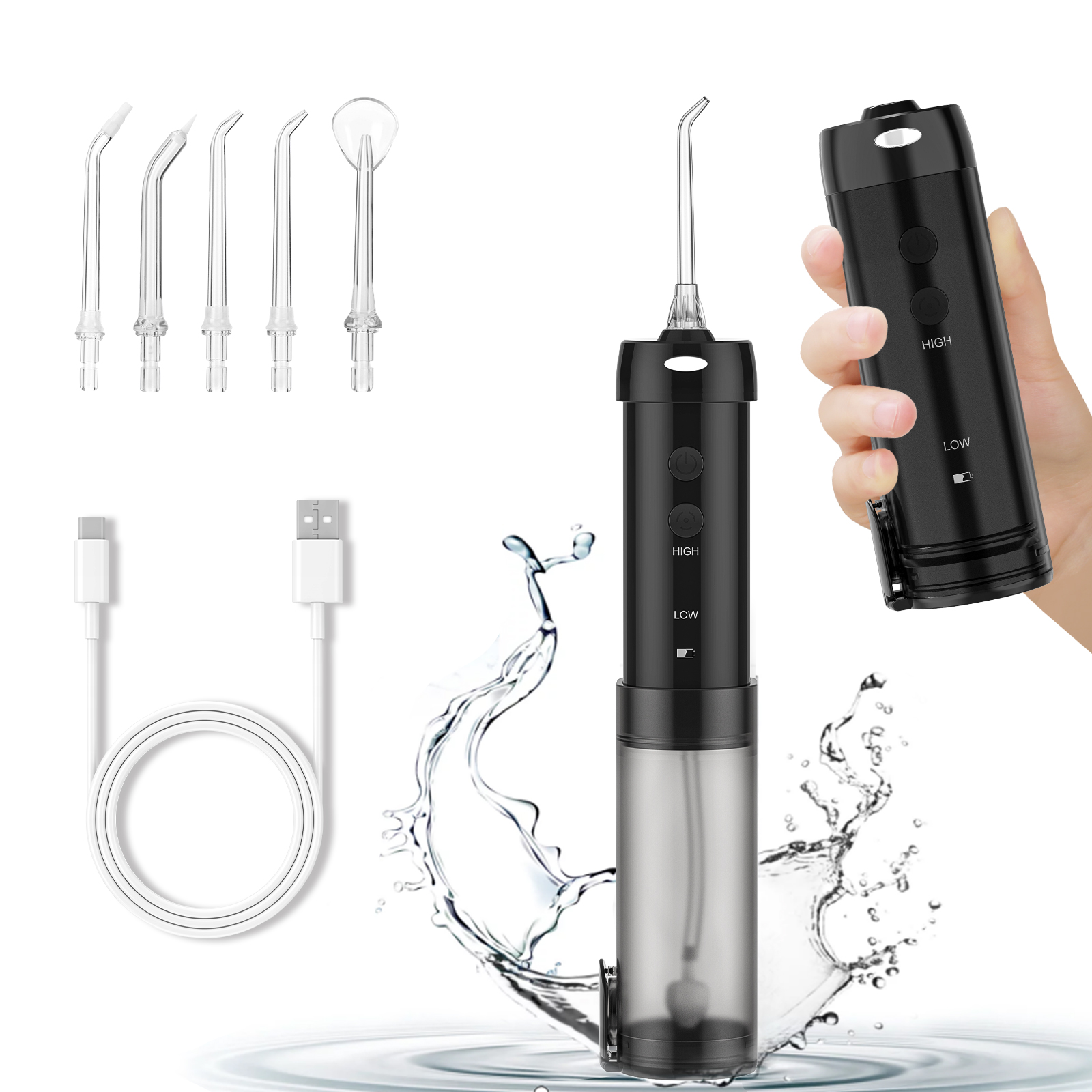 Portable Water Flosser HF-10 - USB Rechargeable