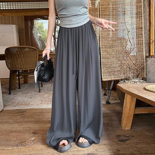 莱赛尔天丝亚麻裤女夏季薄款宽松慵懒山本裤小个子棉麻弯刀阔腿裤   NDK-J2586 商品图1