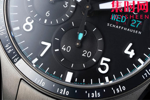 BLS万国新款飞行员计时系列 黑武士 飞行员计时双历 F1马石油车队 AMG马石油绿 7750机 男士腕表 表径41.1mm 精益求精 商品图3