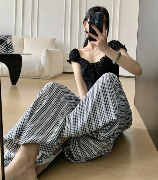 <曾小咸推荐>4.16新品上新 韩系蕾丝格子花苞裤裙 日常139！！ 活动价99！！【预售款，预计3-15天发货】 商品图12