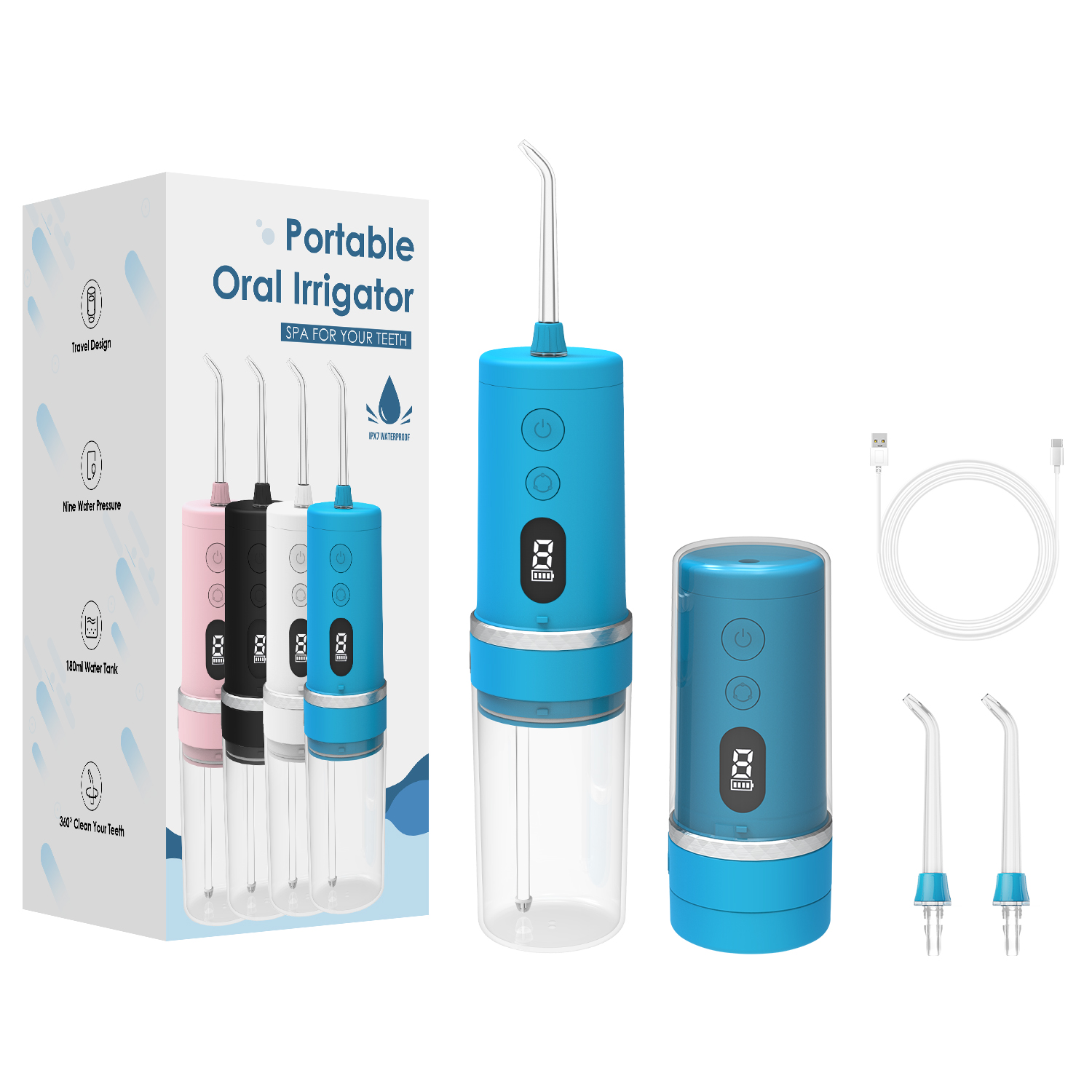 Portable Water Flosser 235 - USB Rechargeable - Image 2
