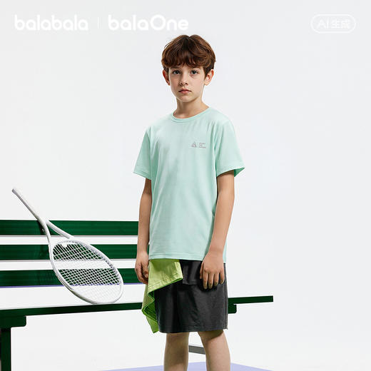 【balaOne】巴拉巴拉儿童短袖t恤男大童打底衫2026夏款童装时尚潮 商品图2