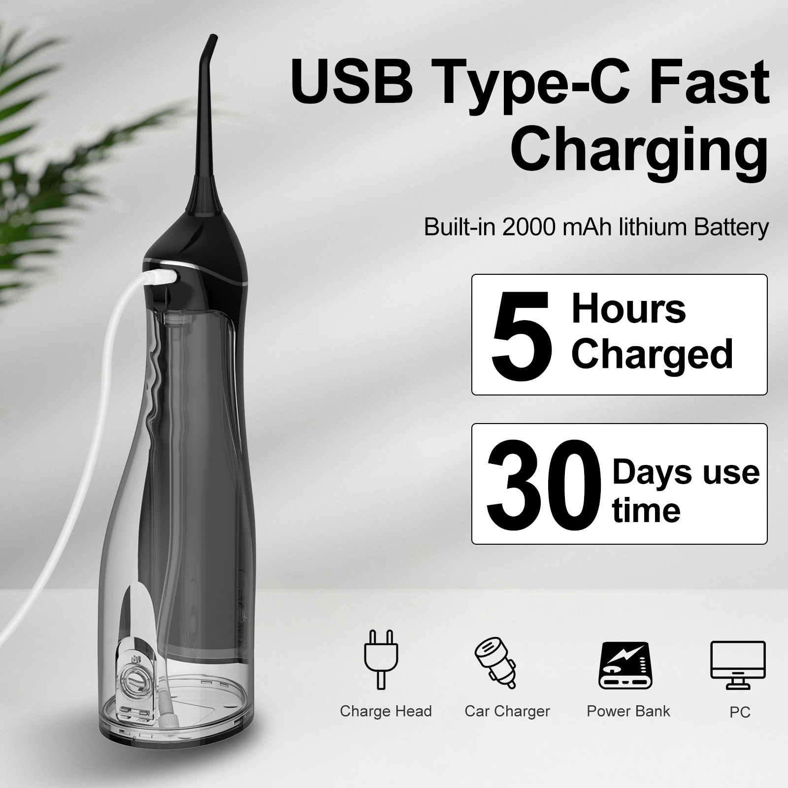 Portable Water Flosser C102 - USB Rechargeable