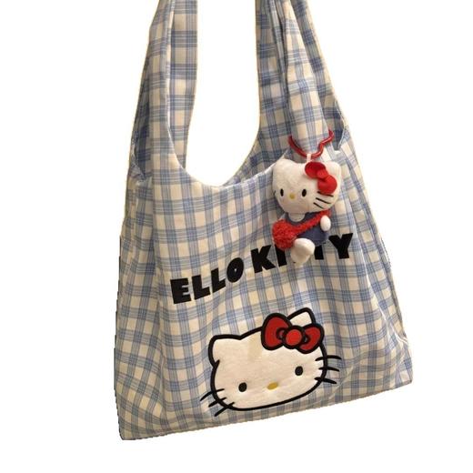 【实用性强！大容量】新款可爱风kitty帆布包手提单肩斜挎包夏季通勤大容量新款挎包。xb 商品图4