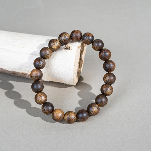 中国沉香文化博物馆 绿奇楠鼓珠沉香手串1.0*20*9g+（九分沉） 商品图3