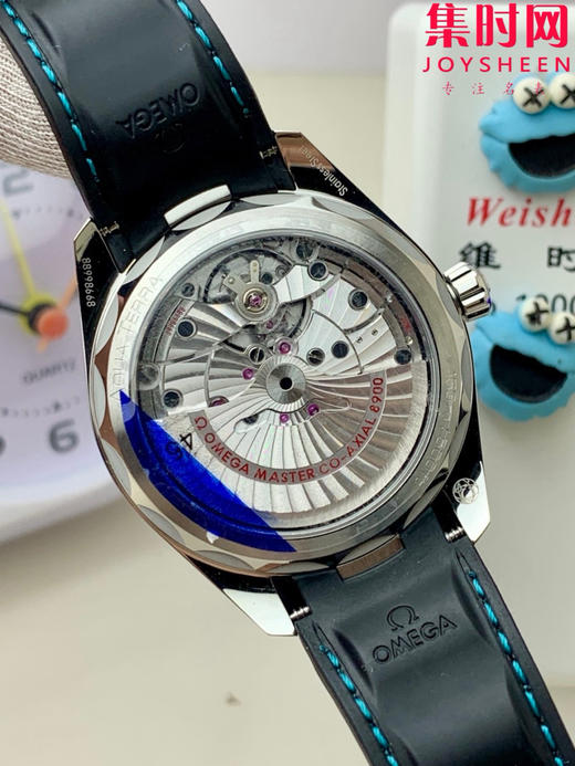 欧米茄VS海马150米系列 绿松石 6点位日历 Aqua Terra 150米腕表 8900一体机 胶带款 男士腕表 表径41mm 商品图3
