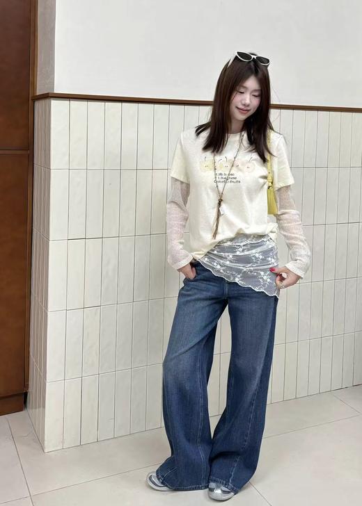 【门店同款】ENJOY春季立体斜裁筒裤 169266592 商品图0