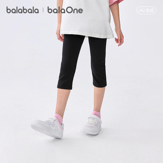 【balaOne】巴拉巴拉童装女童瑜伽裤儿童打底裤2026夏新款五分裤 商品图1