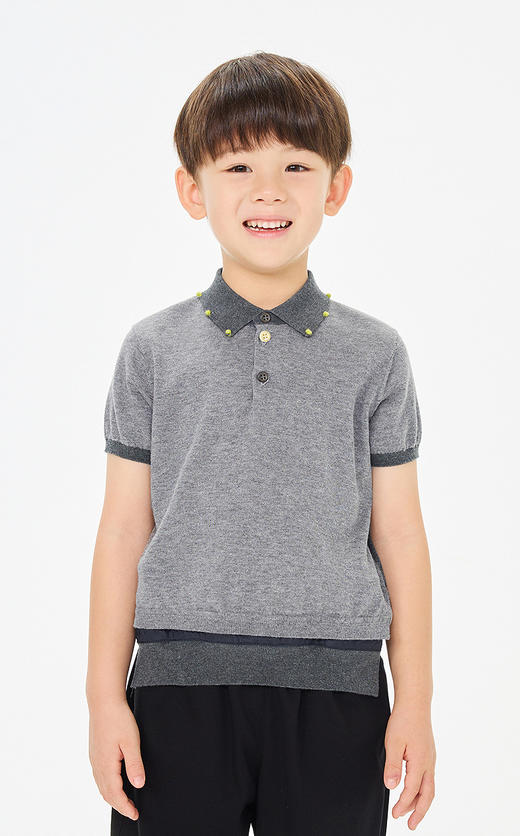 jnby   26年夏款  短袖套头针织衫  1Q4313290 商品图3