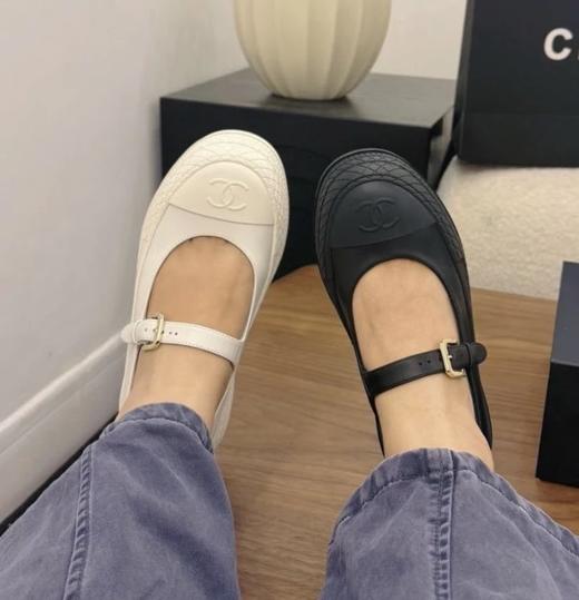 重磅渠道   26P厚底玛丽珍   羊皮TPU拼接厚底单鞋  5cm厚底增高鞋   上脚秒变小兔子  大长腿神器 商品图1