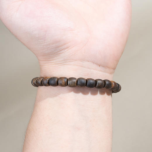 中国沉香文化博物馆 绿奇楠鼓珠沉香手串0.7（99沉）5.8g 商品图4