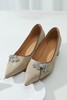 15天发货【定制丝绸牛皮尖头粗跟鞋】盘扣点睛｜内里猪皮+牛筋底，5cm不累脚，小个子友好34–40码，脚肥脚宽的建议大一码 商品缩略图6