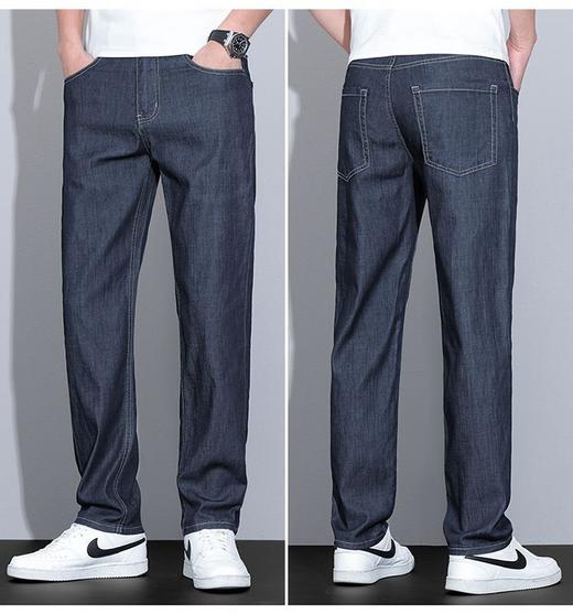 男士春夏新款天丝莱赛尔直筒牛仔裤 商品图7