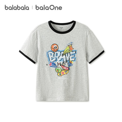 巴拉巴拉童装男童短袖t恤儿童2026新款夏装吸湿速干纯棉休闲上衣 商品图4