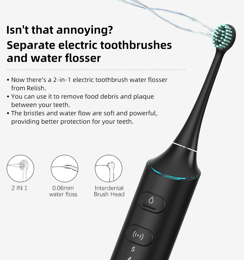 Sonic Electric Toothbrush TF01C - Multiple Modes