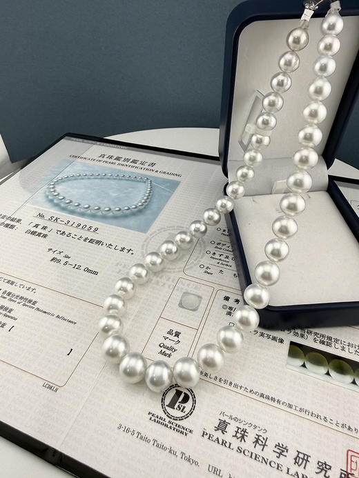 【挚友限定】日本真科研大证 澳白串珠9.5-12.0mm 商品图0