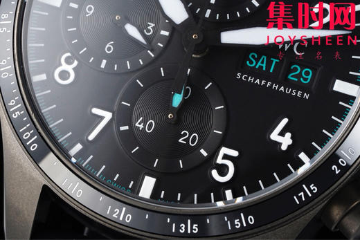 BLS万国新款飞行员计时系列 黑武士 飞行员计时双历 F1马石油车队 AMG马石油绿 7750机 男士腕表 表径41.1mm 精益求精 商品图4
