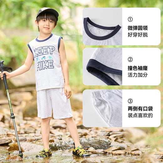 【纯棉无袖套装】棉花堂针织无袖套装FA61170 10A级抗菌  吸湿透气  亲肤软糯 商品图3