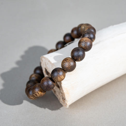 中国沉香文化博物馆 绿奇楠鼓珠沉香手串1.0*20*9g+（九分沉） 商品图2