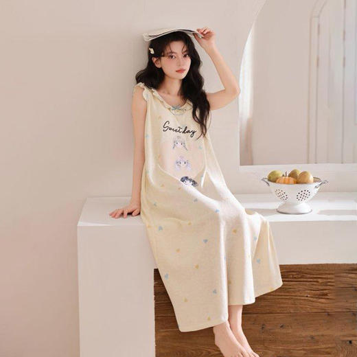 Sweet女孩夏季新款睡裙长裙带胸垫-纪念日百货门店同款171152560 商品图2