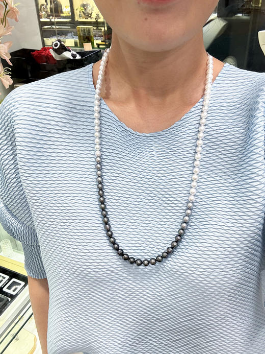 【挚友限定】60cm熊猫配色四季彩串珠项链 商品图5