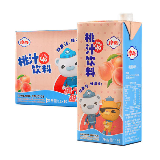 【首农】【摩奇】联名款桃汁1L小纵队礼盒（1L*4） 商品图5