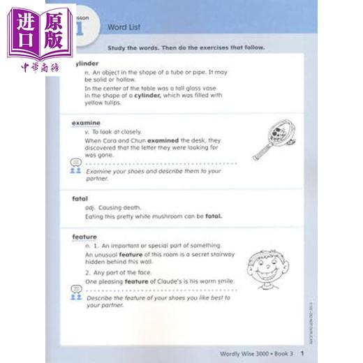 【中商原版】美国进口原版学术词汇书3000词 3级课本+练习册+答案+音频 Wordly Wise W3000核心英语单词KET剑桥托福PET雅思SAT 商品图3