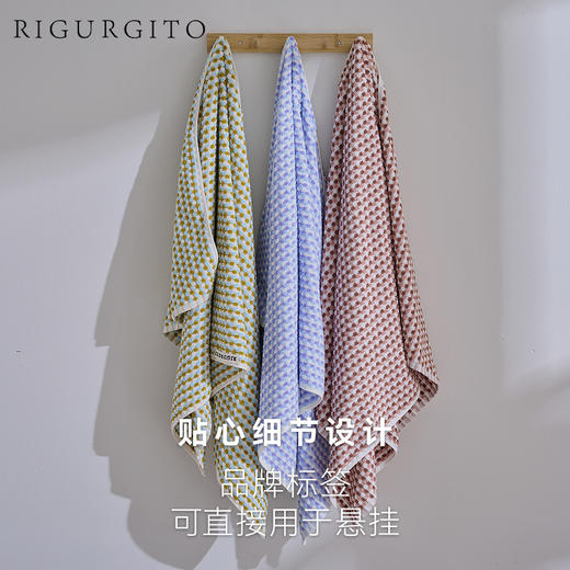 RIGURGITO Circle系列40⽀专利丝柔纺提花工艺浴巾 商品图5