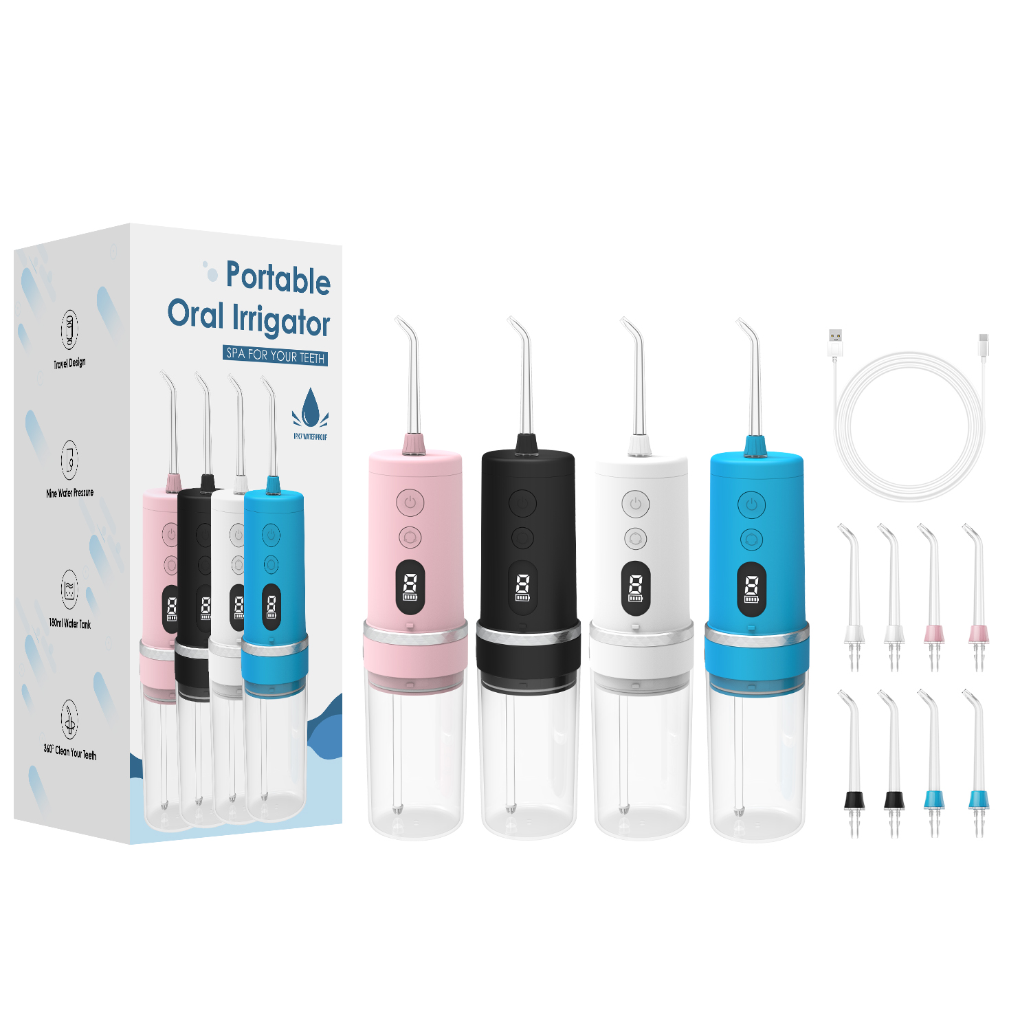 Portable Water Flosser 235 - USB Rechargeable - Image 5