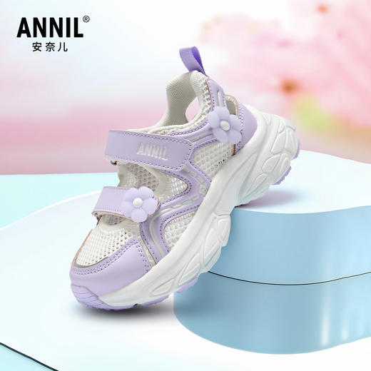 ANNIL/安奈儿童鞋女童夏季鞋子软底运动凉鞋防滑童鞋公主风HG6205792 商品图1
