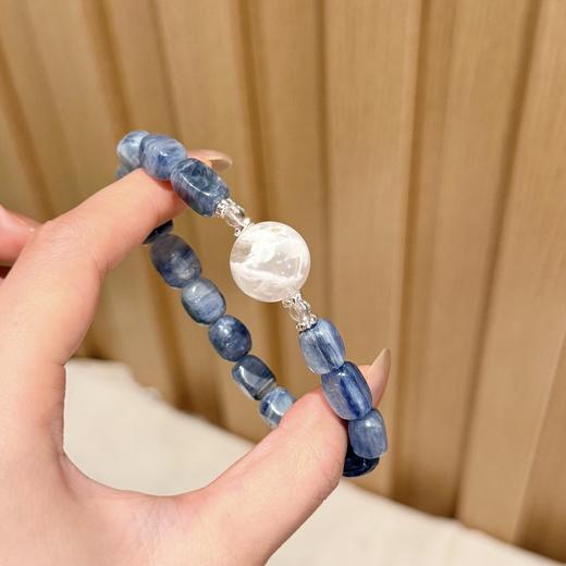 ARSIS｜晶石系列 静心通明 · 蓝晶石雪花幽灵串珠手链 商品图7