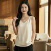 奢姿雅缎面V领圆领双肩带吊带纯色简约内搭夏季无袖宽松打底衫S-3XL 商品缩略图2