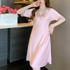 【优雅大方！舒适亲肤】丝绸睡裙家居服女冰丝睡裙夏季网红连衣裙高贵五彩花边家居服。xb 商品缩略图1