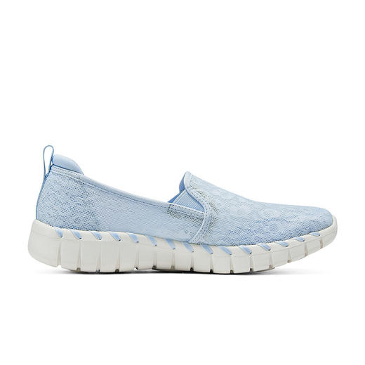 【6折】7楼斯凯奇Skechers 女款夏款一脚蹬蕾丝透气健步鞋124732-LTBL吊牌价599元现价359元 商品图1