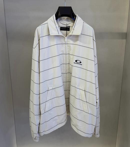 中性款条纹logo外套ba004 商品图0