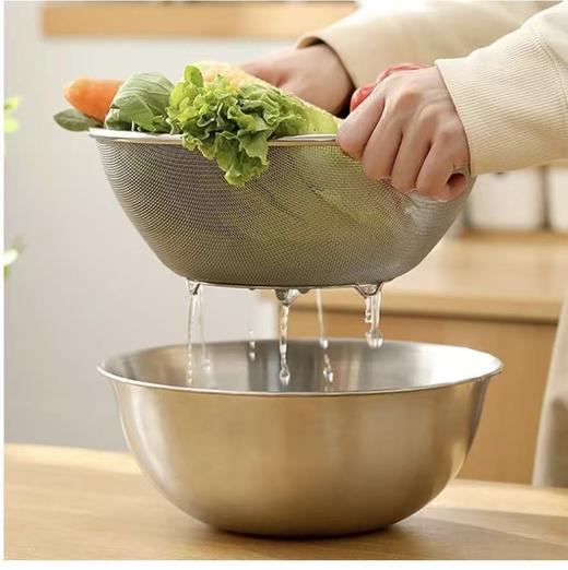 纯元！家家b备 TARHUNZ不锈钢沥水篮2件套装 ！ 商品图7