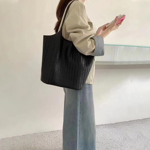 编织纹大容量托特包-纪念日百货门店同款171394139 商品图4