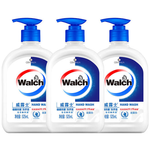 威露士健康抑菌洗手液丝蛋白525ml*3 商品图0
