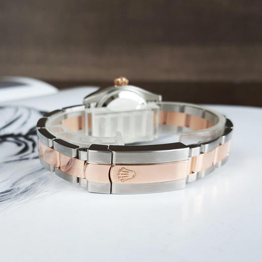 【95新】ROLEX 劳力士179161天文台认证自动机械机芯日期显示26MM（女款）日志型系列蚝式钢/18K玫瑰金060426NJS35 商品图7