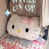 【萌趣KITTY造型、毛绒材质超柔软】毛绒靠枕床头靠垫宿舍大靠背垫汽车抱枕可爱女生沙发座椅护腰.TA 商品缩略图2