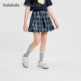 【balaOne】巴拉巴拉童装儿童半身裙子女童2026夏装新款甜美短裙