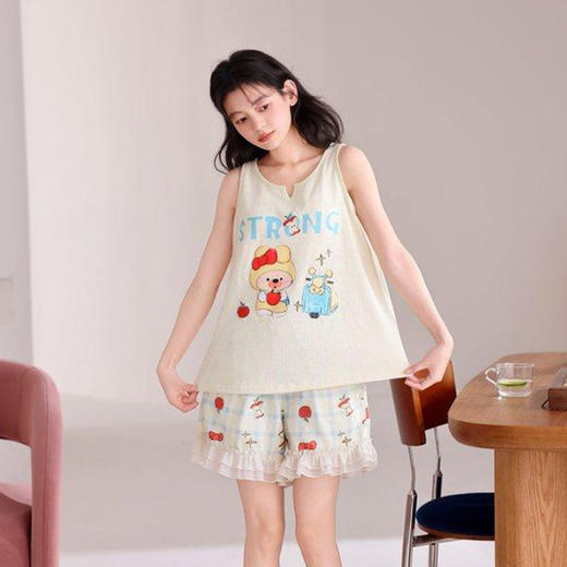 Sweet女孩卡通甜美家居服两件套-纪念日百货门店同款171152615 商品图3
