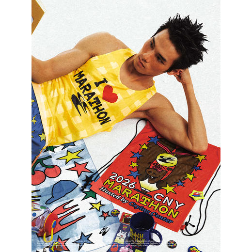 CryingCenter 2026马年马拉松网眼抽绳包运动休闲 哭喊中心 商品图4