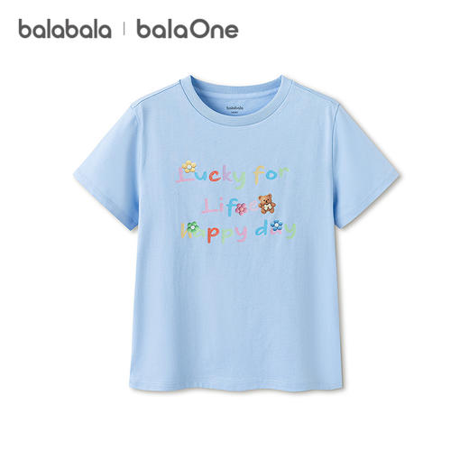 巴拉巴拉童装女童短袖t恤儿童2026新款夏装大童吸湿速干上衣洋气 商品图4