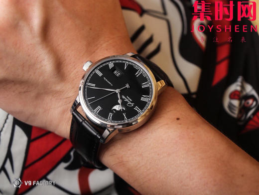 V9格拉苏蒂月相 原创议员月相款 参议员大日历 男士腕表 原装开模，3D打印开模立体月相盘，表径40mm 商品图5