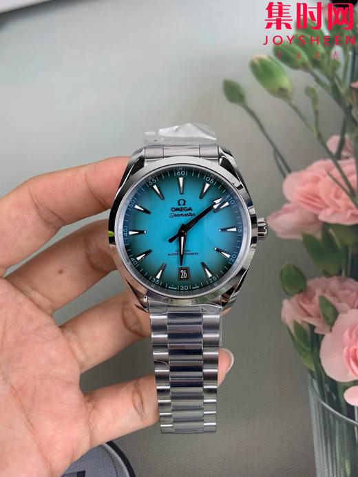 欧米茄VS海马150米系列 绿松石 6点位日历 Aqua Terra 150米腕表 8900一体机 男士腕表 表径41mm 商品图0