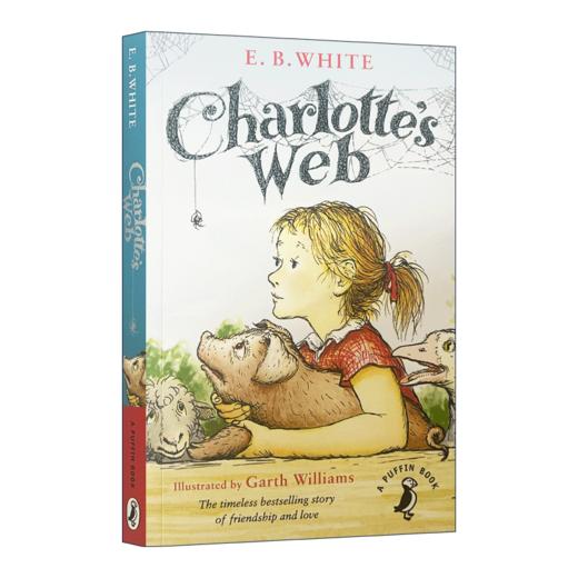 英版 夏洛特的网 英文原版 Charlotte's Web 夏洛的网 英语原版 儿童文学小说 进口英语课外阅读书籍 纽伯瑞奖 E B White 怀特 商品图2