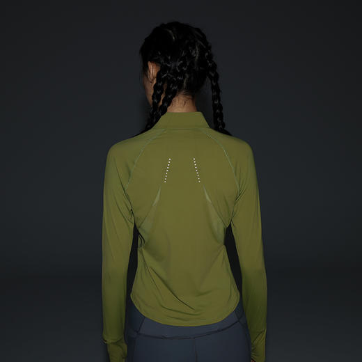 马孔多 | 女子针织拉链衫6.0立领修身轻薄透气运动针织拉链外套 商品图2