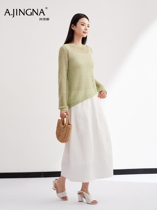 【慵懒半裙】阿菁娜春夏新款松弛感花苞裙立体垂坠走路带风穿出慵懒文艺范F31C213017 商品图2