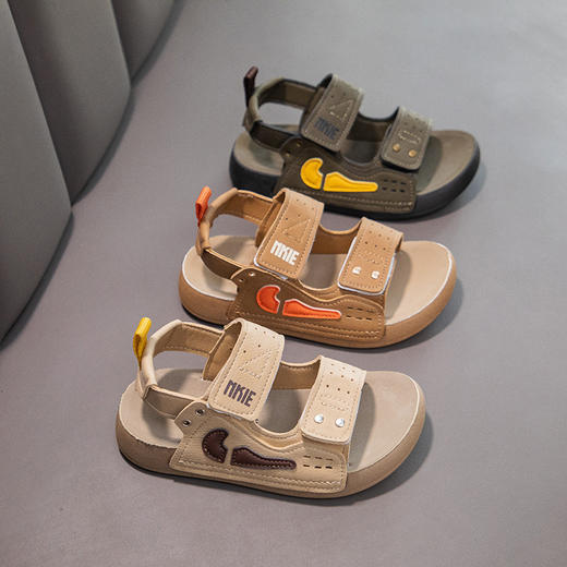 儿童露趾凉鞋2026夏季新款儿童百搭韩版厚底软底休闲鞋 商品图11